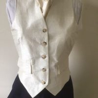 Ivory Silk Waistcoat