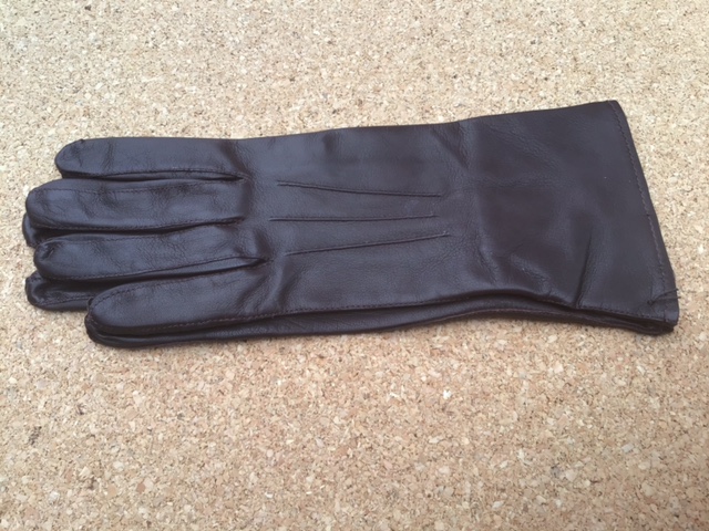 Fine Dark Brown Leather Showing Glove