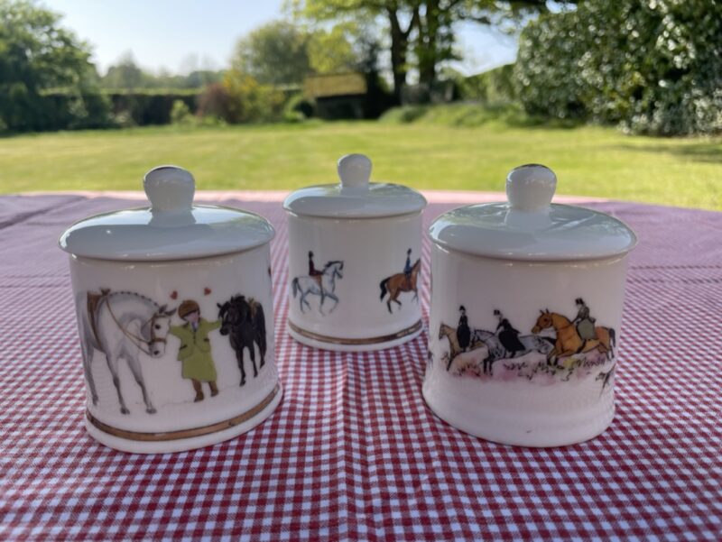 Side Saddles Ceramic Jam Pot