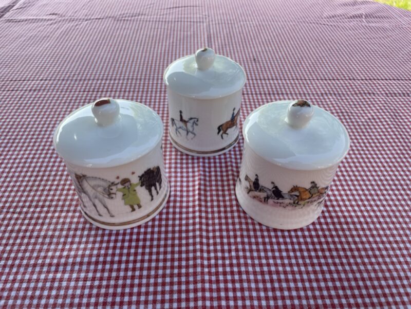 Side Saddles Ceramic Jam Pot