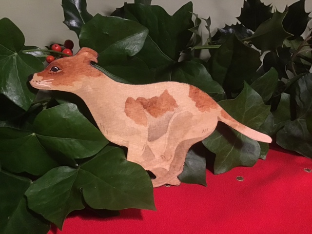 Galloping Light Tan Hound Wall Plaque