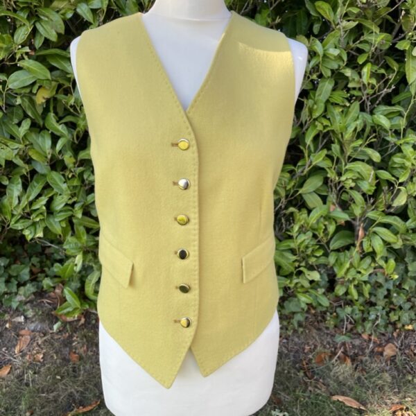 38" Yellow Wool Waistcoat (EC)