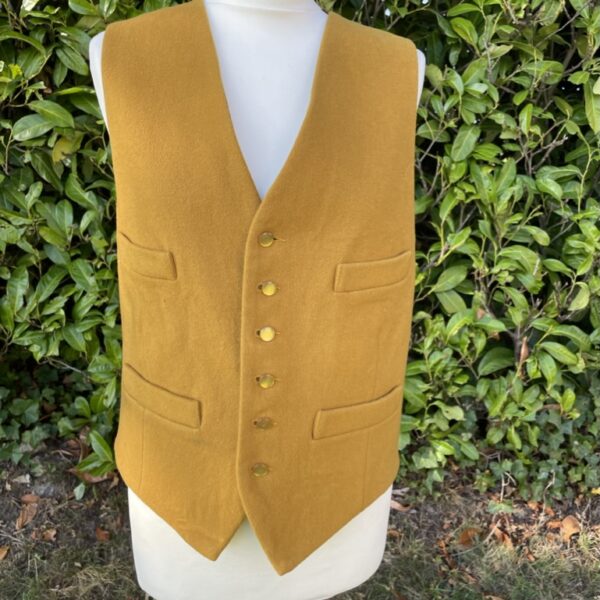 38" Gold Wool Waistcoat (MD)