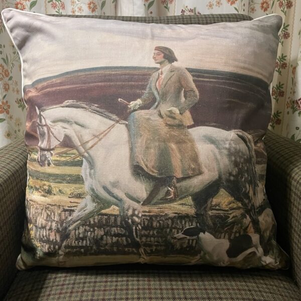 Lady Munnings large cushion - Happy Days