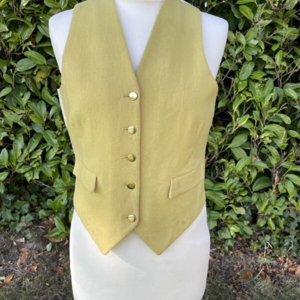 34" Yellow wool Caldene waistcoat (SS)