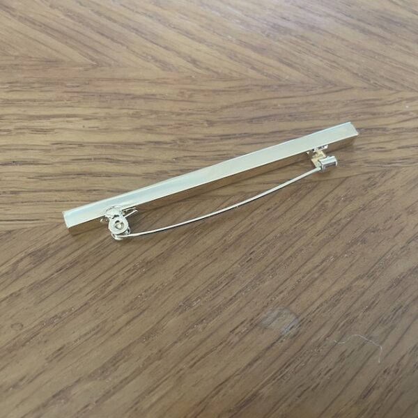 Gold Bar Stock Pin 7cm