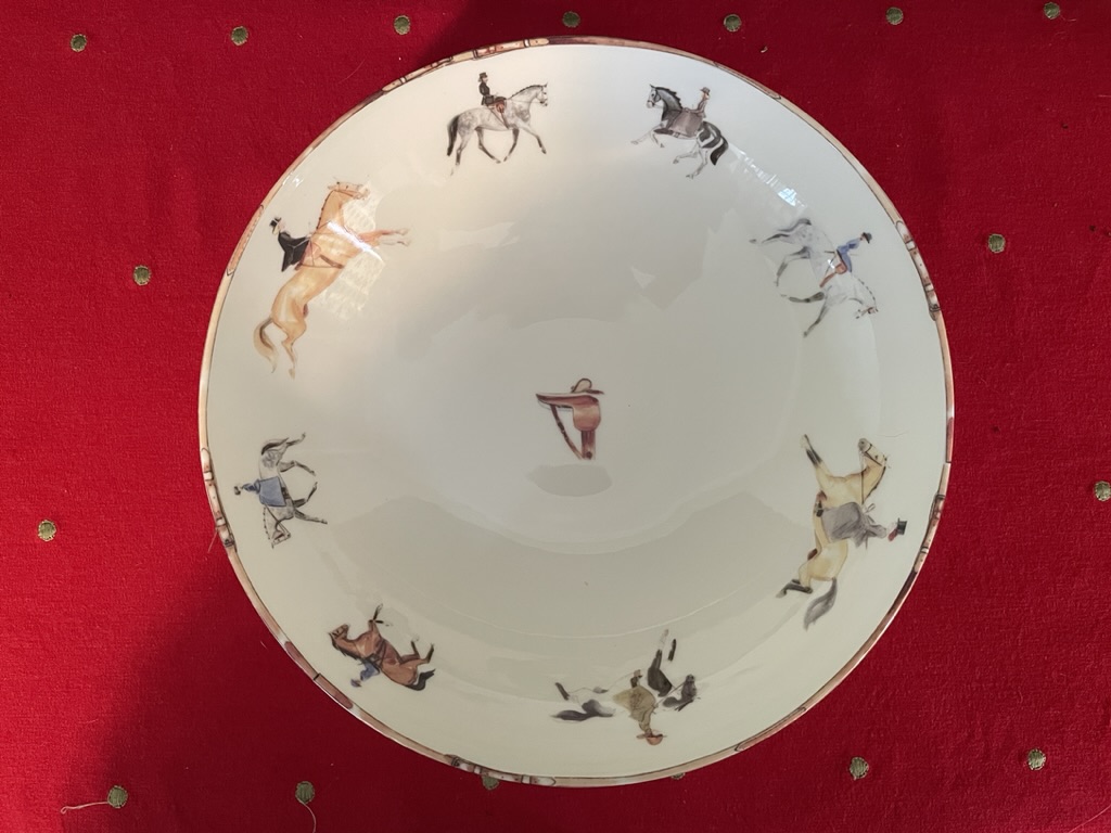 Bowl with various Side Saddle designs - Sally Lugg