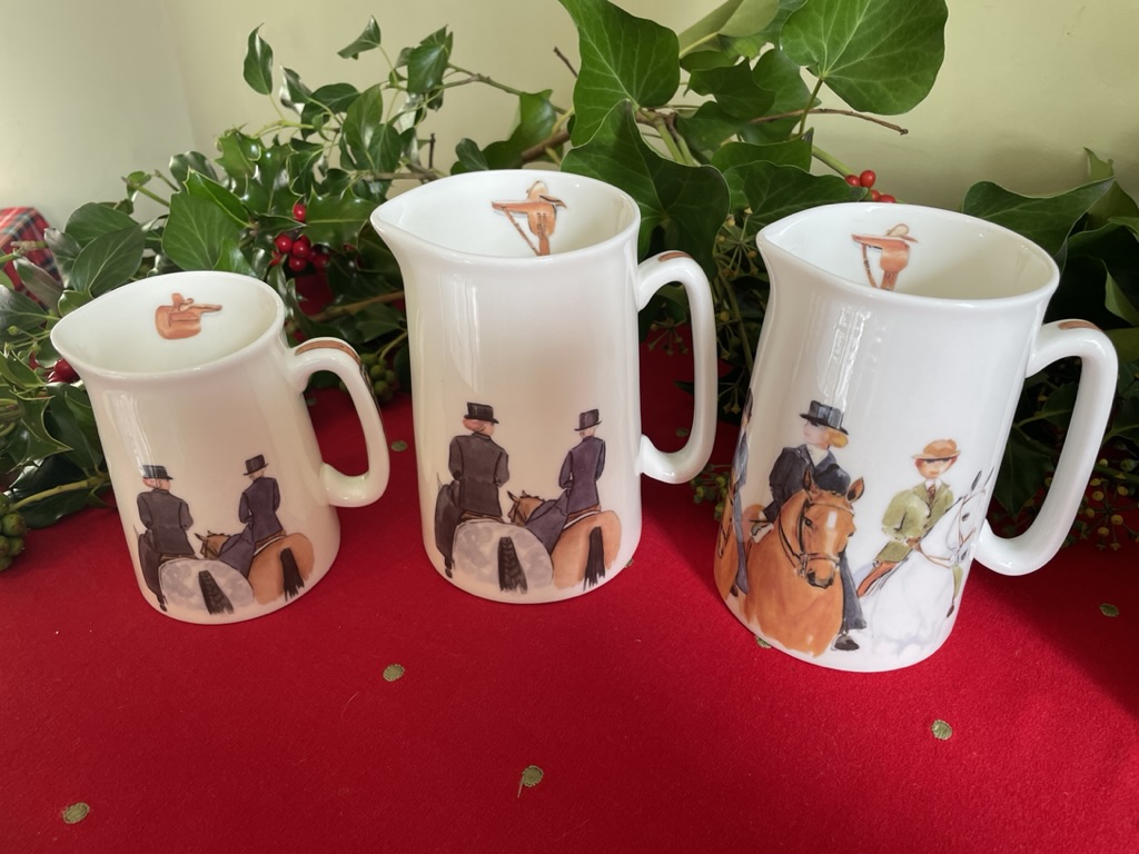 Jug with Side Saddle designs - Sally Lugg
