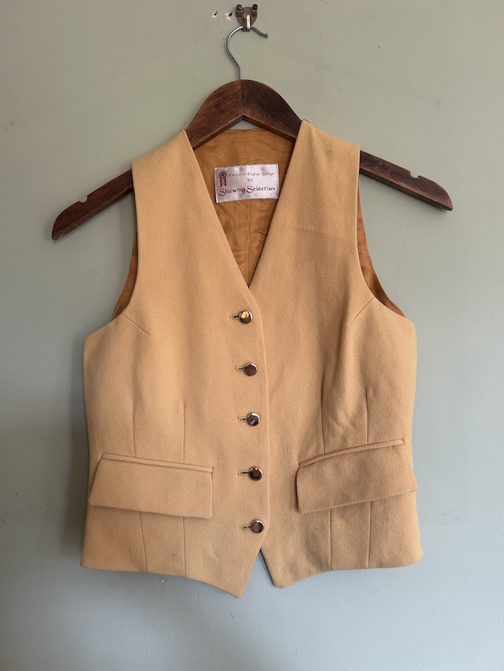 Showing Selection Yellow Wool Waistcoat. Size 30"